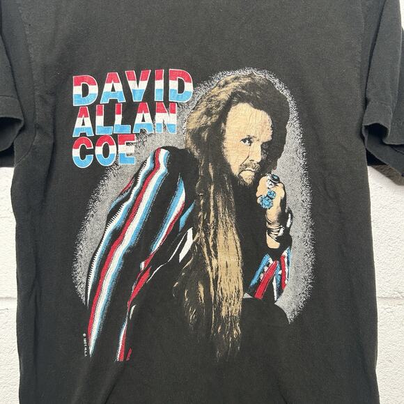 Vintage David Allan Coe “Rhinestone Cowboy” On Tour 1991 Tee - Picture 3 of 8